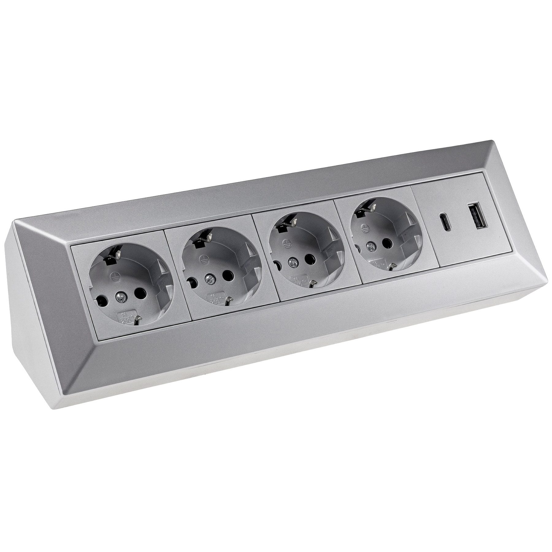 Schalter CHILITEC Steckdosenblock 23789, 4-fach, USB-A+C