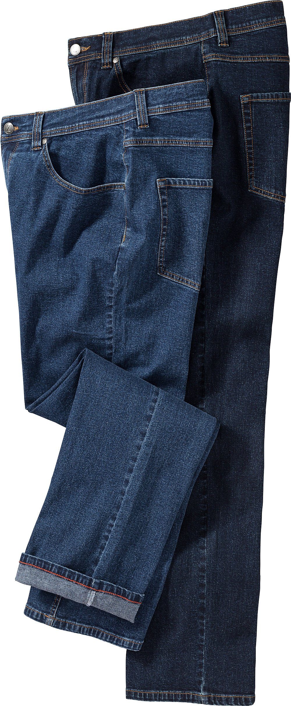 Zerberus Stretch-Jeans (2er-Pack) strapazierfähige, komfortable  Stretch-Qualität