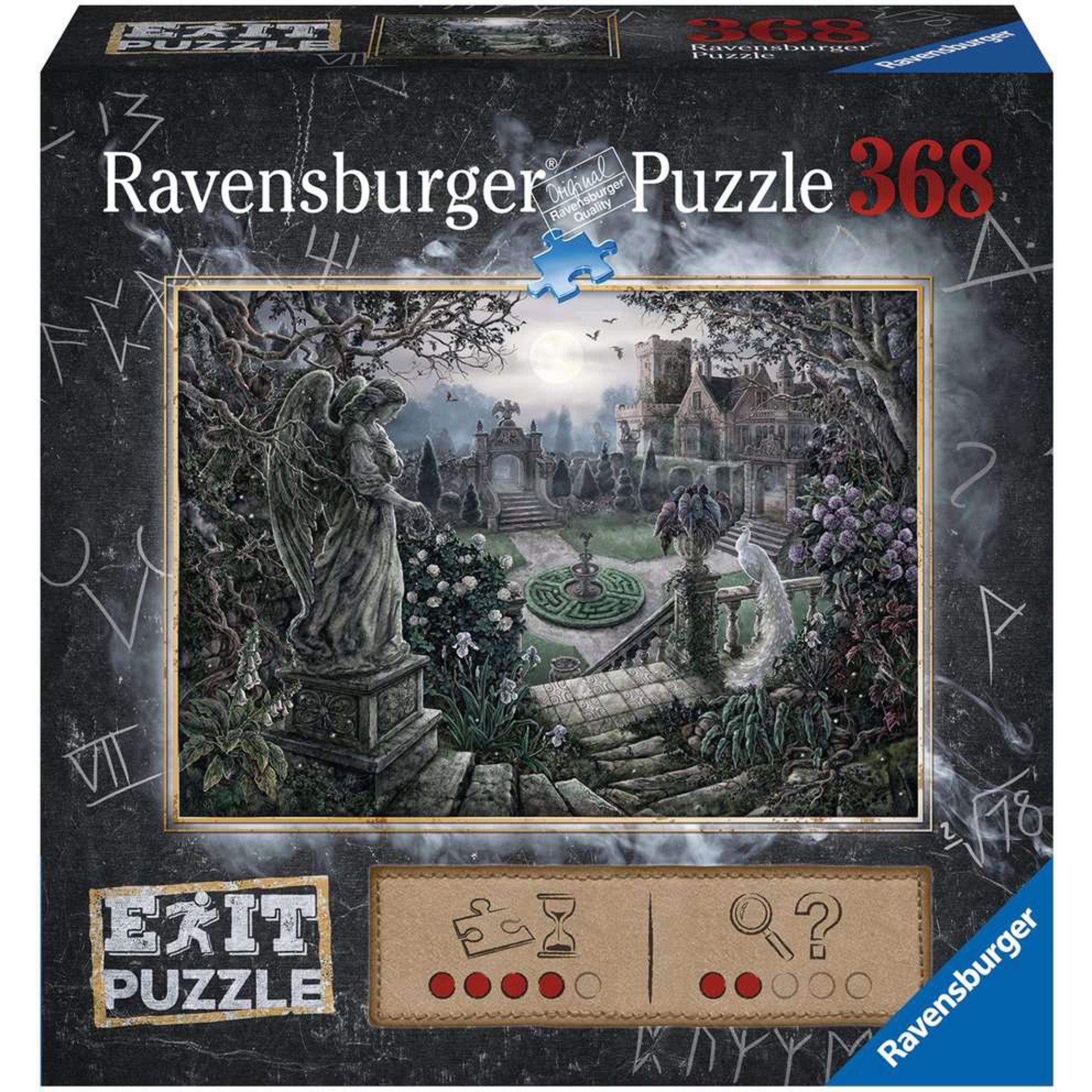 Ravensburger Puzzle Ravensburger EXIT Puzzle Nachts im Garten, 368 Puzzleteile