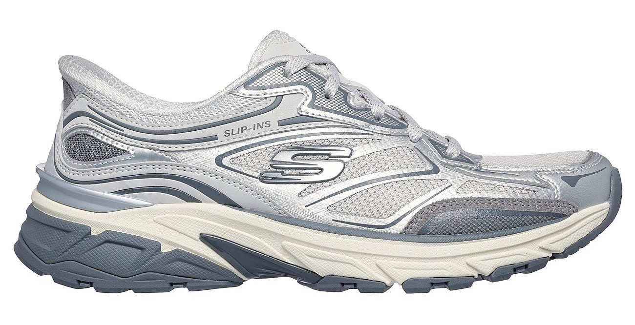 Skechers STAMINA SPORT Slip-On Sneaker Retro Sneaker, Schnürschuh mit Metallic-Besätzen