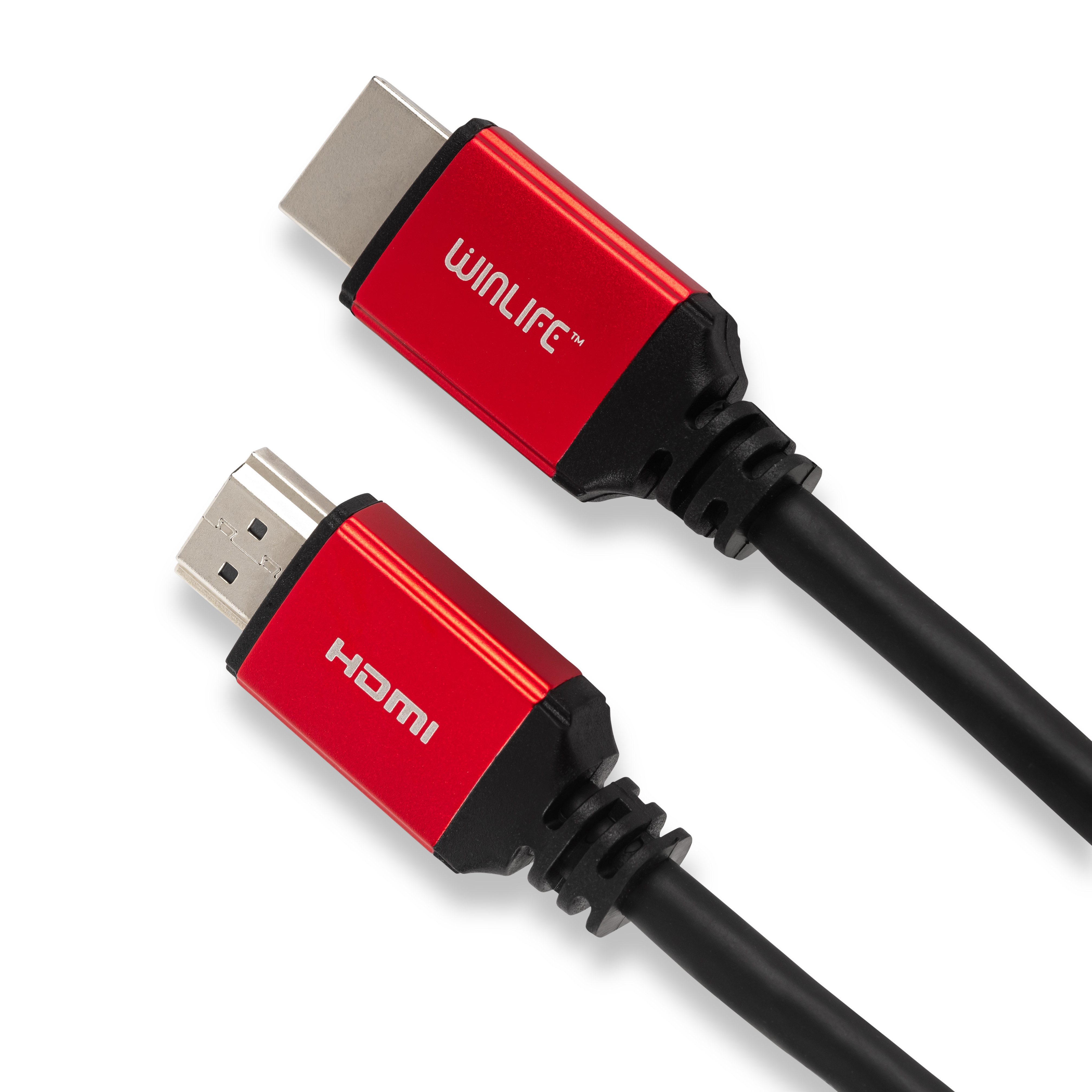 WINLIFE 5er Set HDMI Kabel 15m - 4K Ultra HD, High Speed HDMI-Kabel, HDMI Typ A, vergoldet, 18 Gbit/s, langlebig, perfekte Bildqualität, ideal für TV