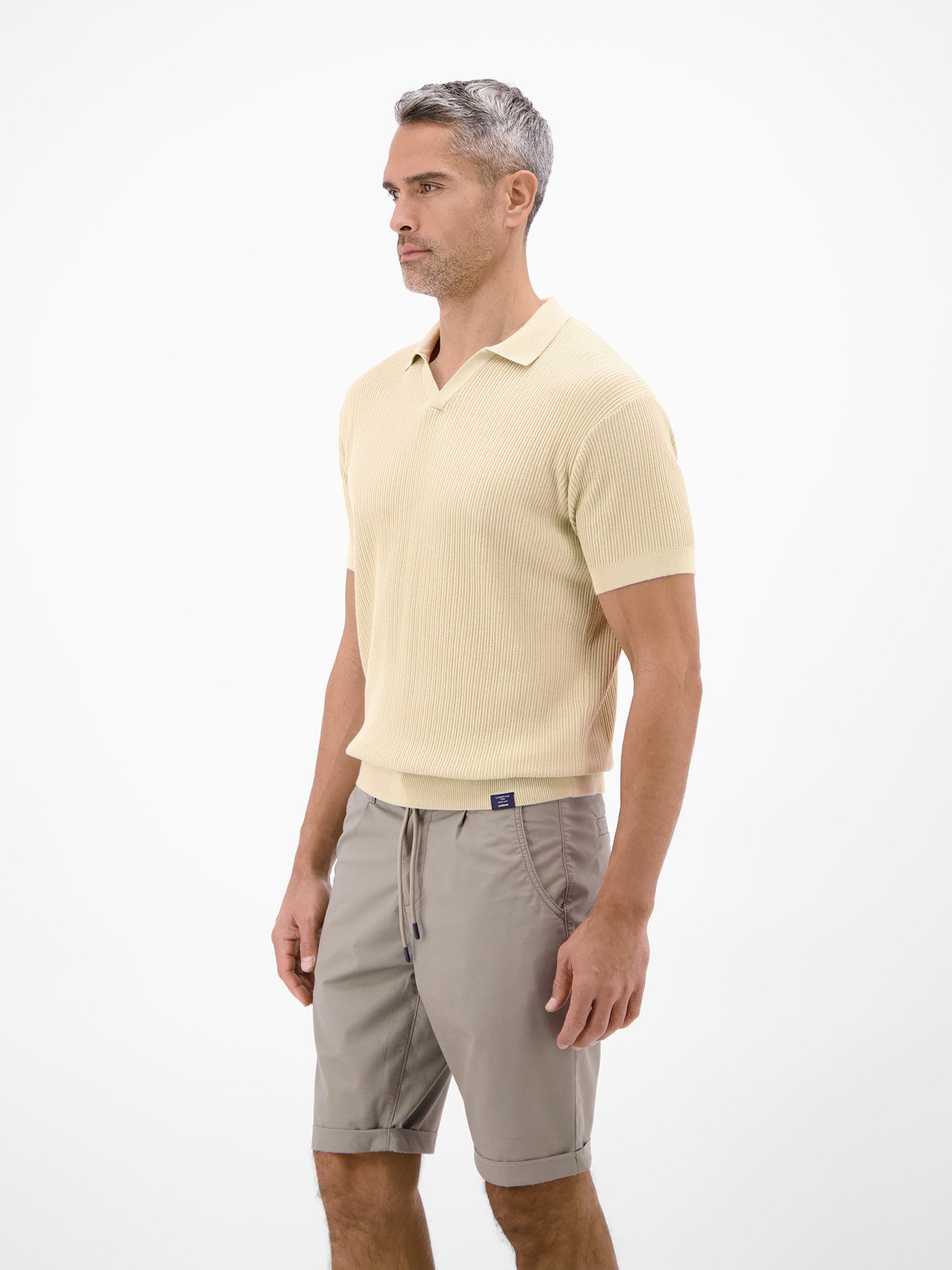 LERROS Poloshirt Polo aus Baumwolle, Strickoptik