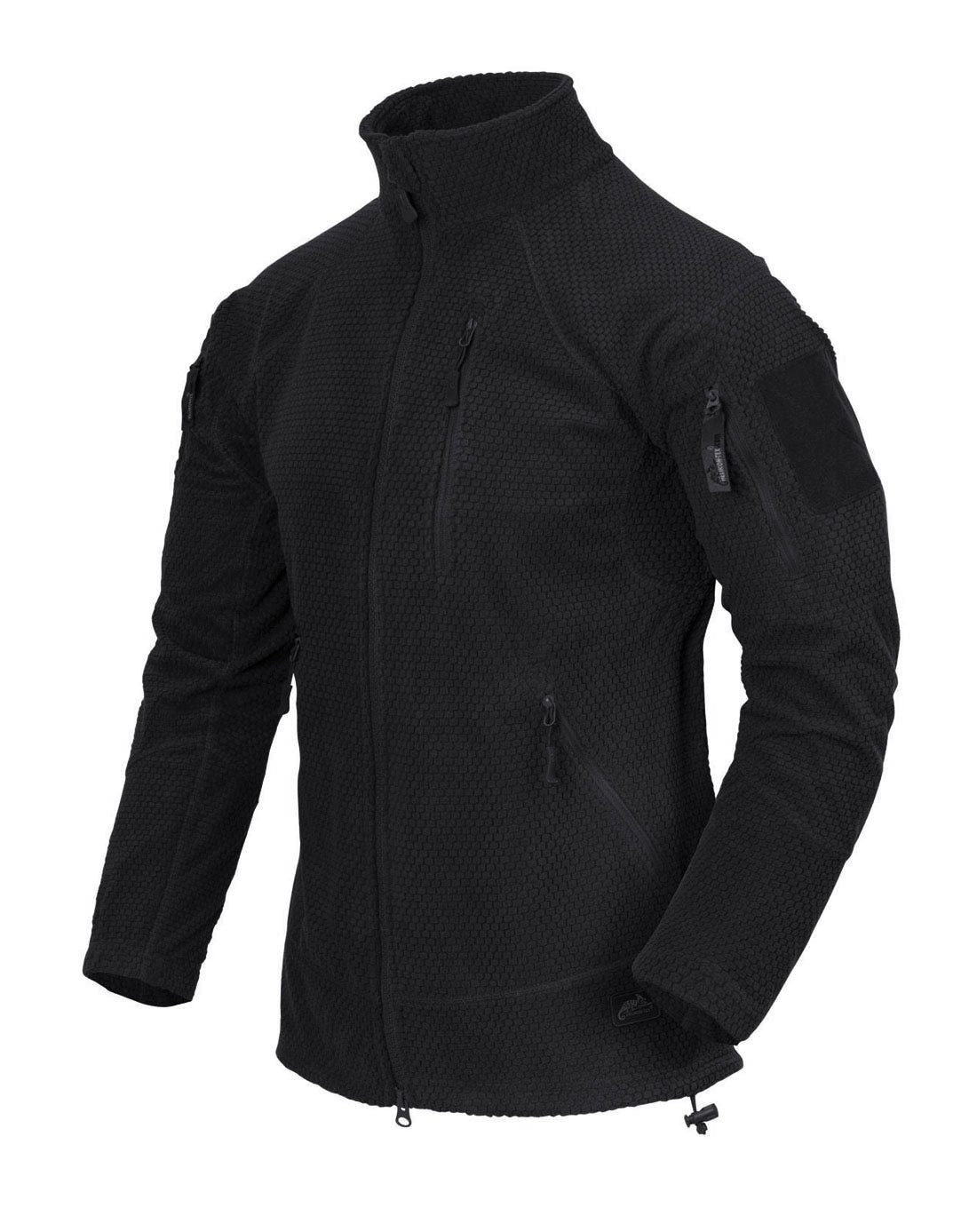 Helikon-Tex Fleecejacke ALPHA Tactical Jacket - Grid Fleece - Black – Bild 2 von 5