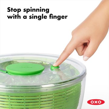 OXO Good Grips Salatschleuder, mit Sieb, Deckel, zum Trocknen von Salat