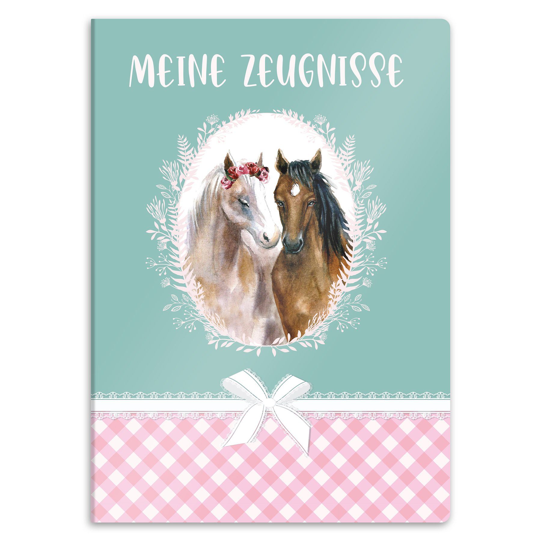 Organisationsmappe itenga Zeugnismappe A4 Kunststoff Sichtbuch Motiv Pferd