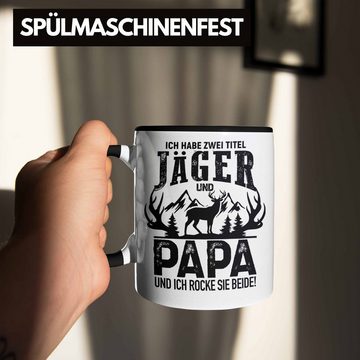 Trendation Tasse Trendation - Jäger und Papa Geschenk Tasse Vatertag Geschenkidee für Jäger Männer Spruch