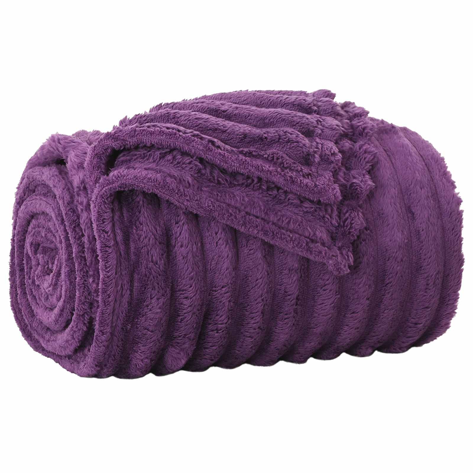 vidaXL Bettüberwurf Überwurfdecke Lila 150 x 130 cm Fleece günstig online kaufen
