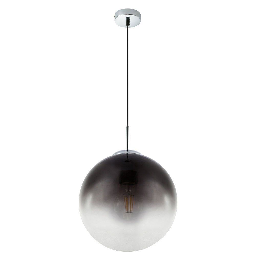 GLOBO LIGHTING Kugelleuchte, Leuchtmittel nicht inklusive, Kugel Design Decken Pendel Leuchte rauch Wohn Zimmer Beleuchtung Glas