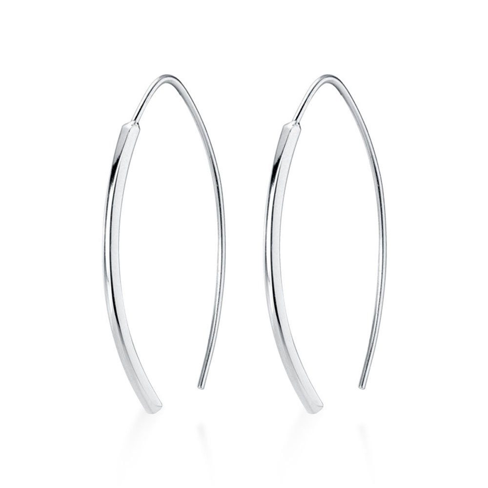CTGtree Paar Ohrhänger Ohrring für Damen aus 925er Sterlingsilber offene Creolen