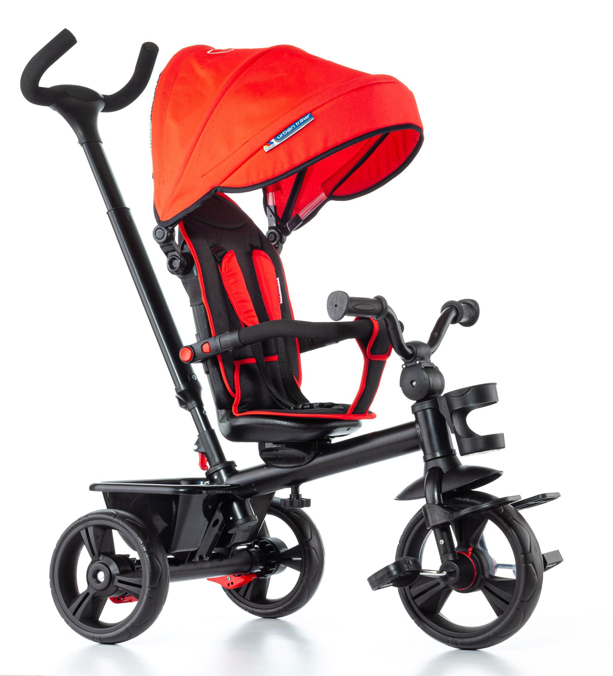 MOLTO Dreirad 5-in-1 für Kinder bis 3 Jahre, multifunktional und faltbar, mit Sonnendach