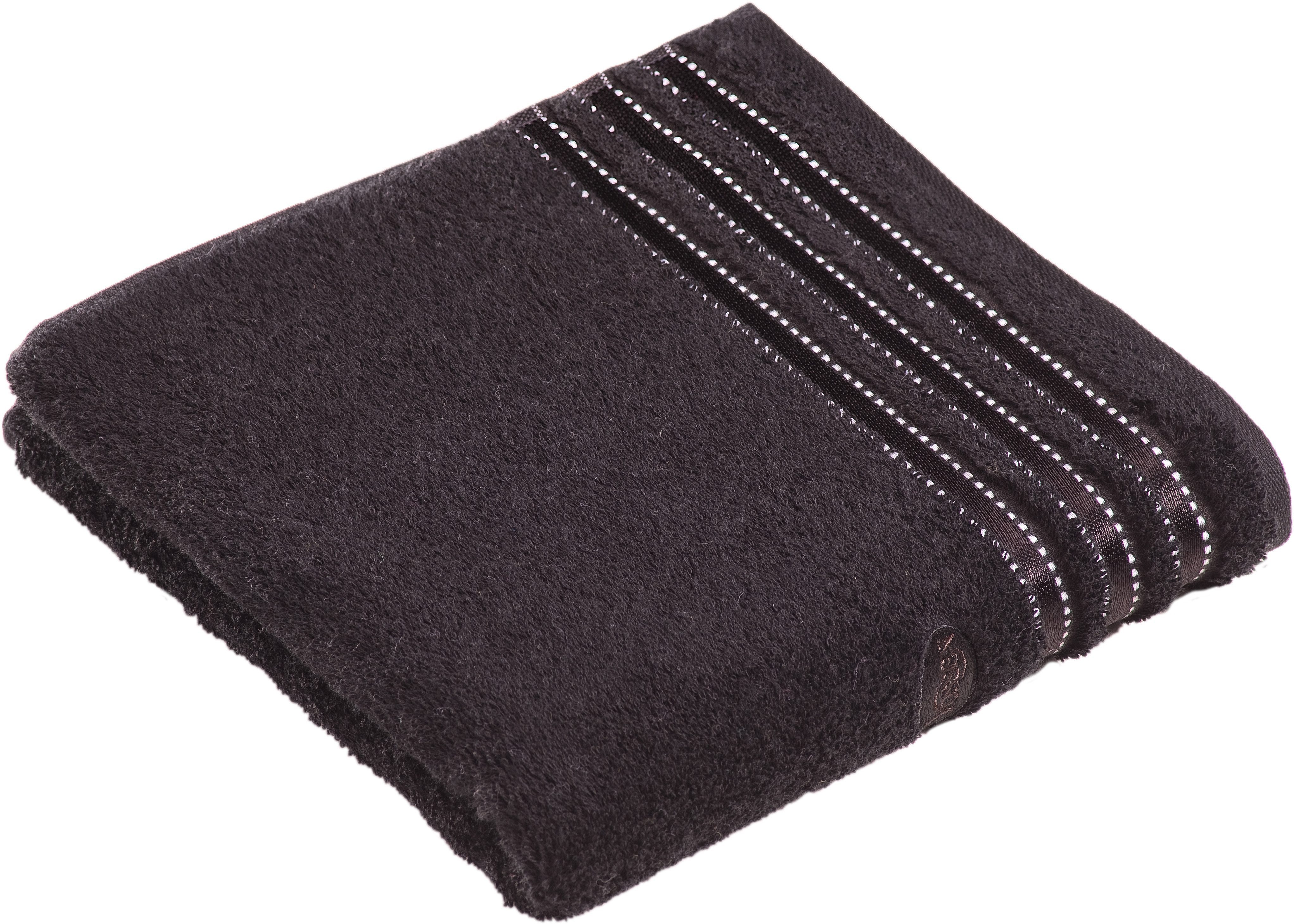 Vossen Handtücher Cult de Luxe, Webfrottier (Set, 2-St), mit Glanzbordüre