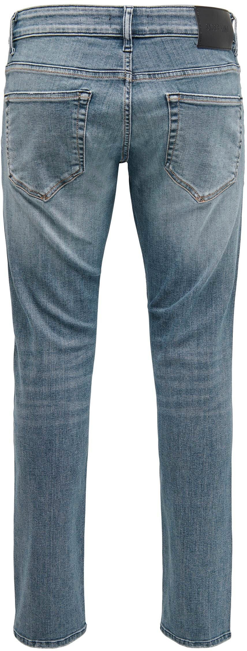 ONLY & 9595 SONS SLIM blue Destroyed DMB Effekt dark NOOS DOT DNM denim Slim-fit-Jeans ONSLOOM mit