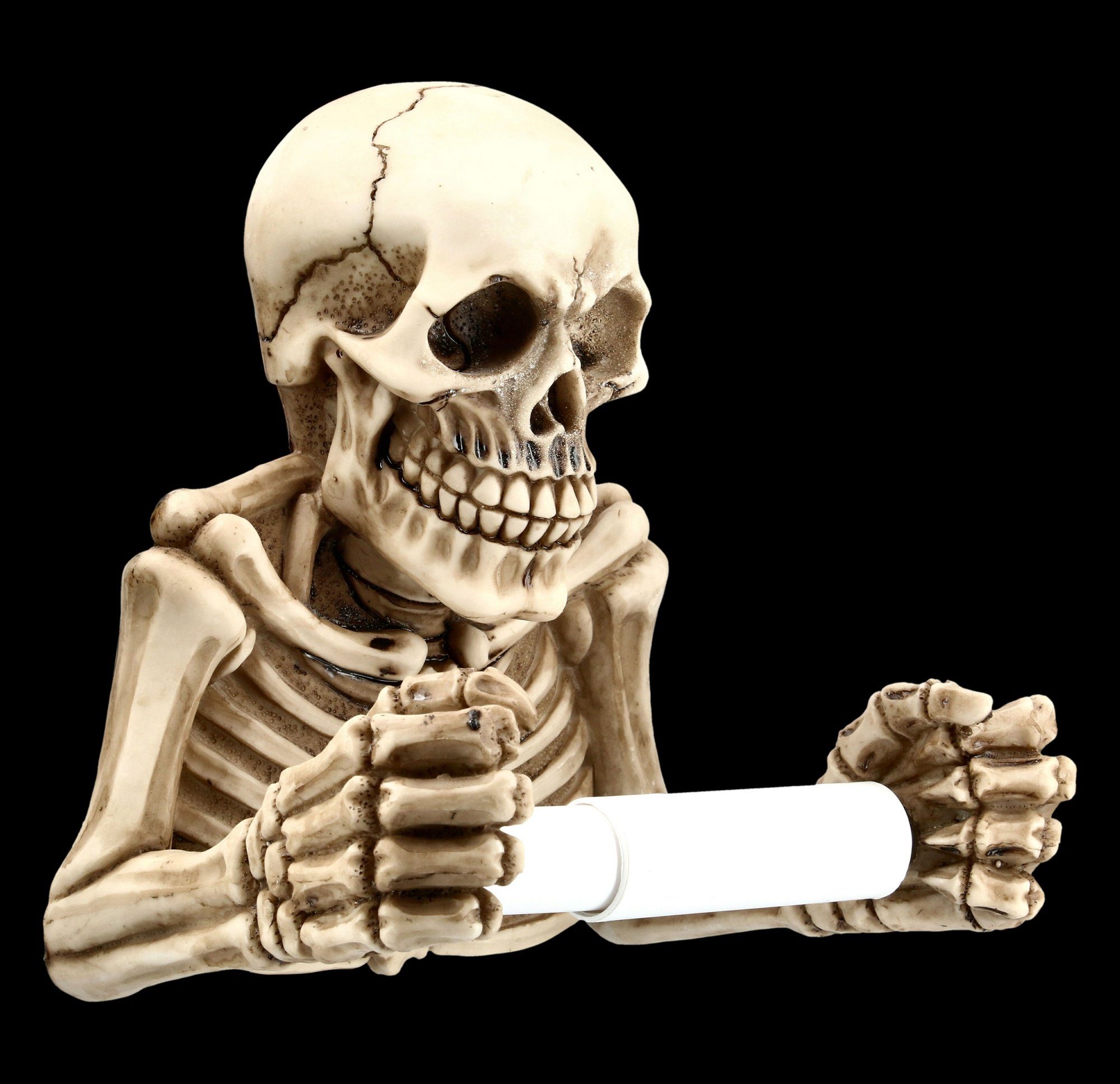 Figuren Shop GmbH Toilettenpapierhalter Toilettenpapierhalter - Skelett - G günstig online kaufen