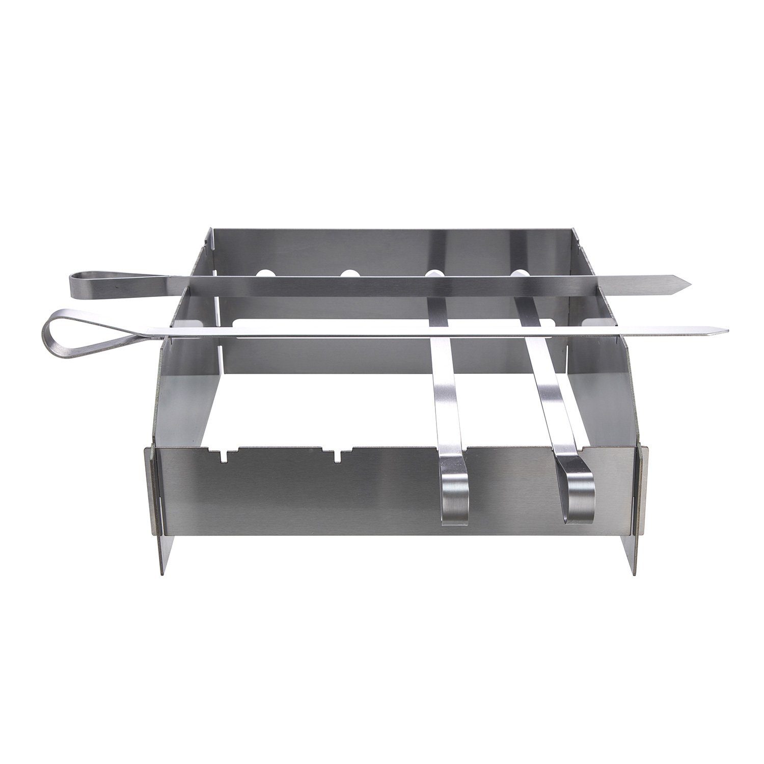 Grillguthalter Edelstahl Schaschlik-Set Spritzschutz für CHEF S/M/L/XL Allrounder IV