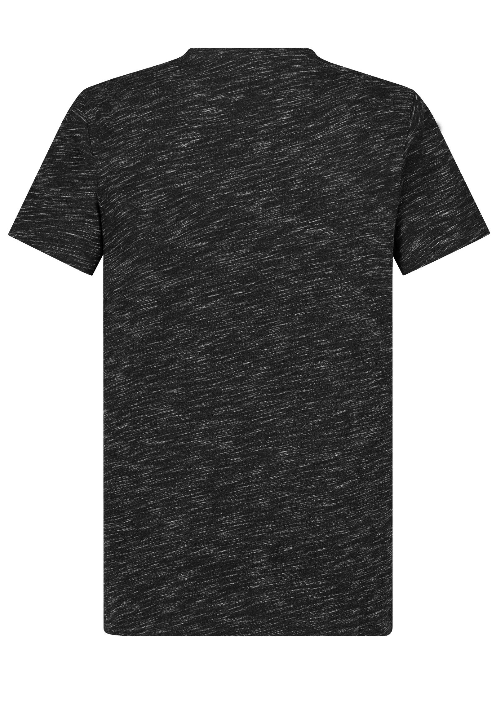 SUBLEVEL T-Shirt Urbanes Design mit Logo auf Brust und Melange HAKA Shirt günstig online kaufen