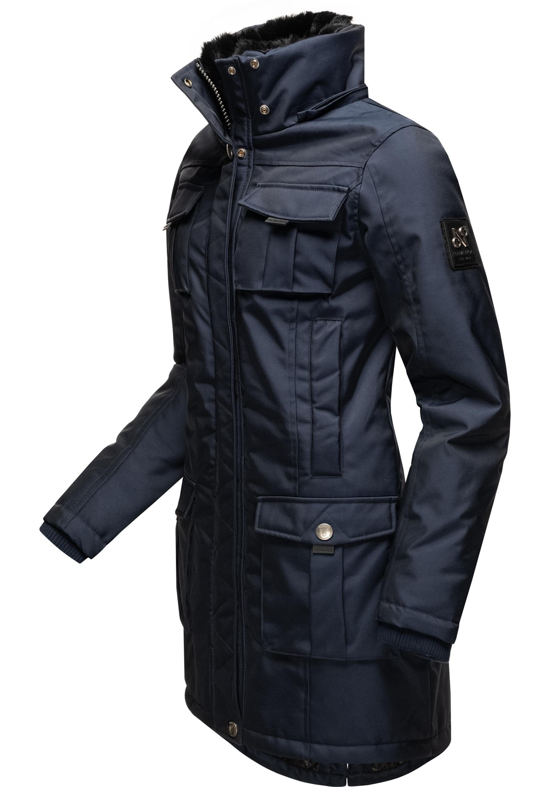 Navahoo Wintermantel Tiniis Parka mit abnehmbarer Kapuze und extra Einkaufstasche