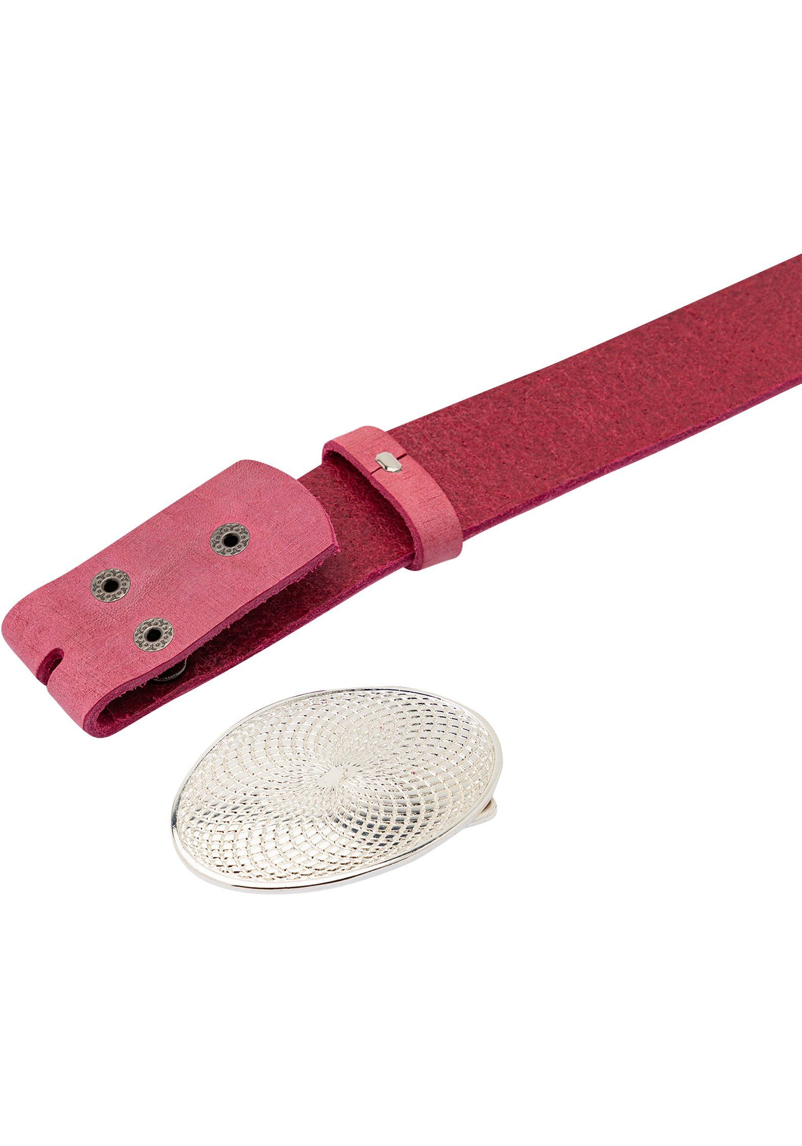 Rettungsring Gürtel Ledergürtel mit austauschbarer Schließe »Mantra Silber günstig online kaufen