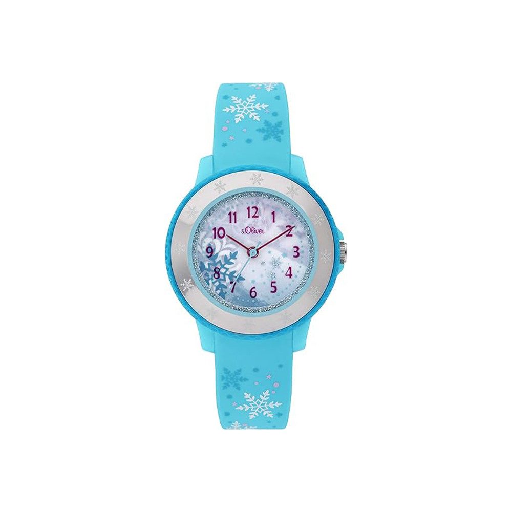 Quarzuhr s.Oliver Armbanduhr mit Silikonarmband SO-3913-PQ