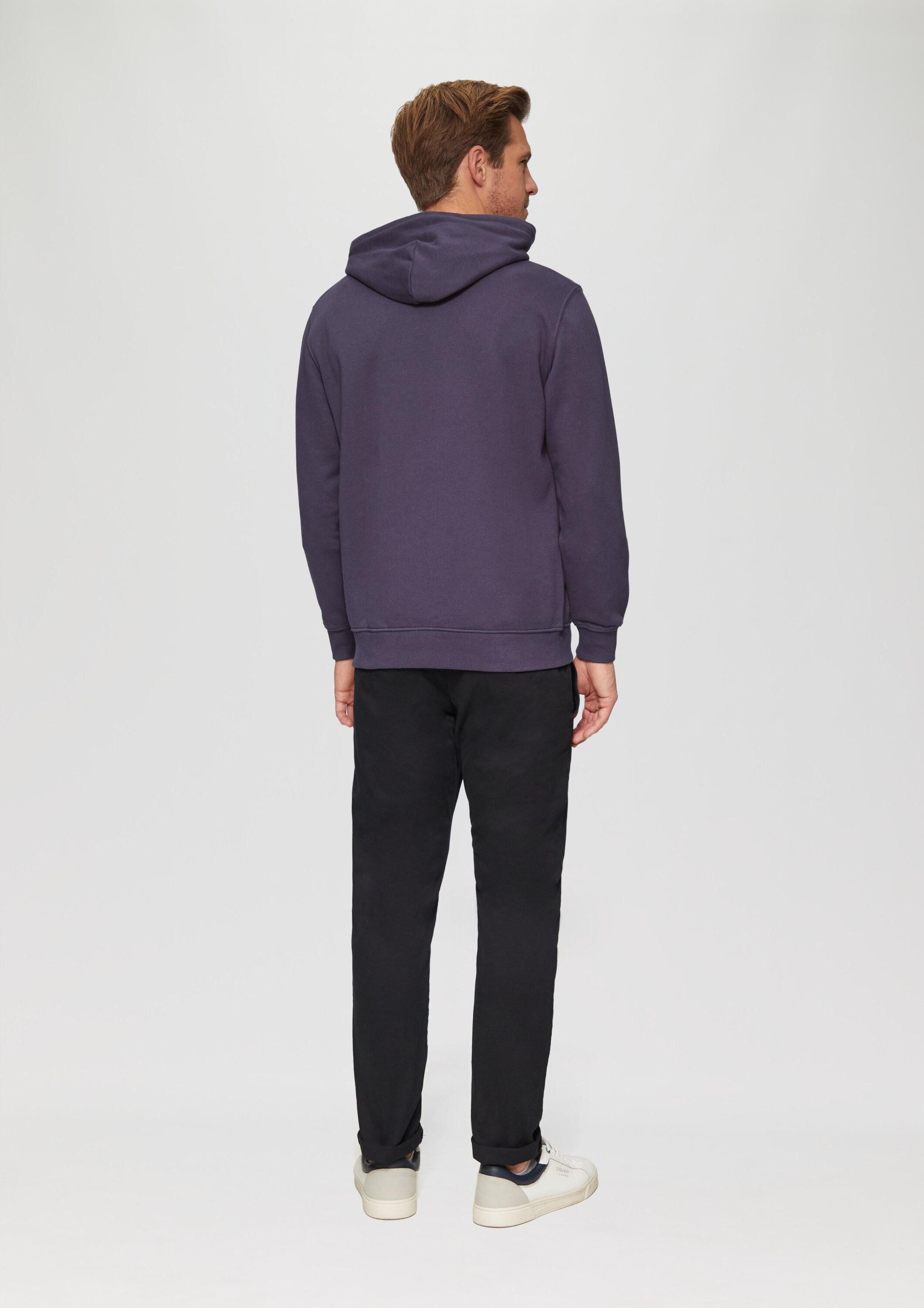 s.Oliver Sweatshirt Sweatshirt Hoodie mit Logo-Print