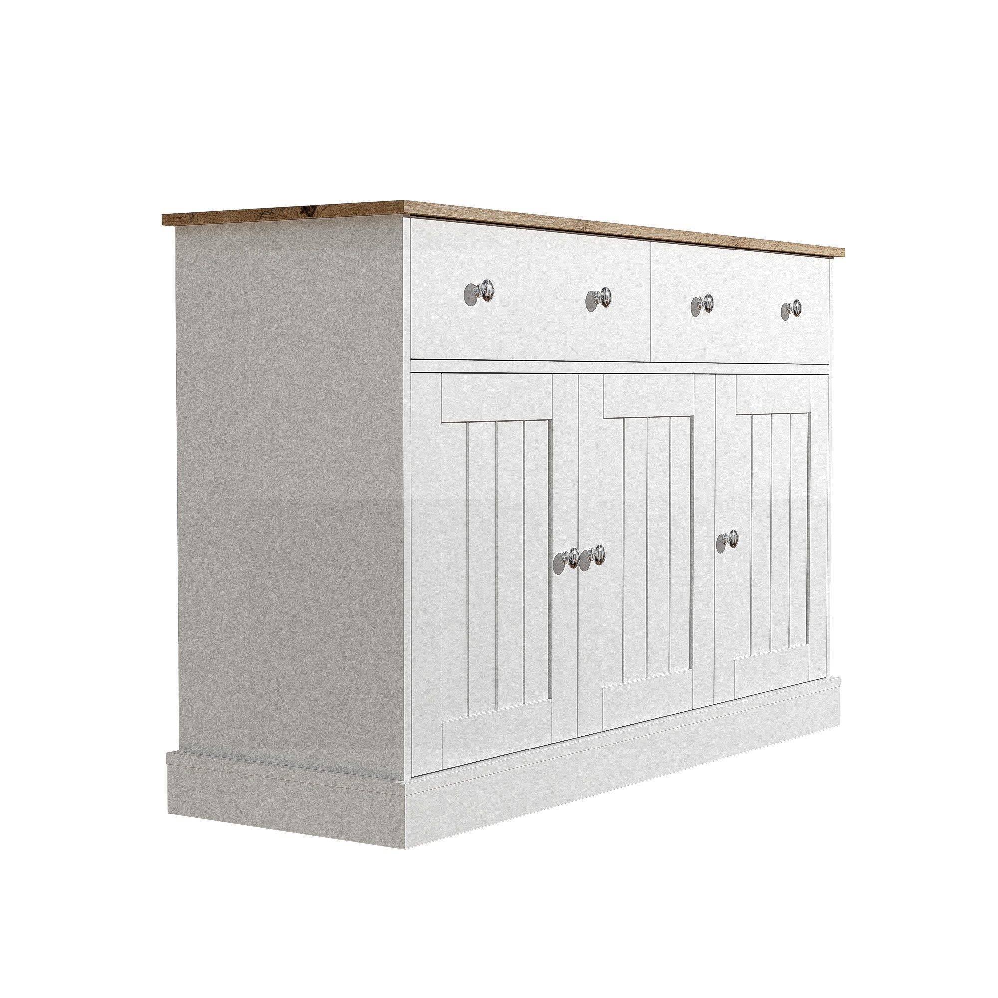 KLAM HOME Sideboard Kommode Wohnzimmerschrank mit gravierter günstig online kaufen