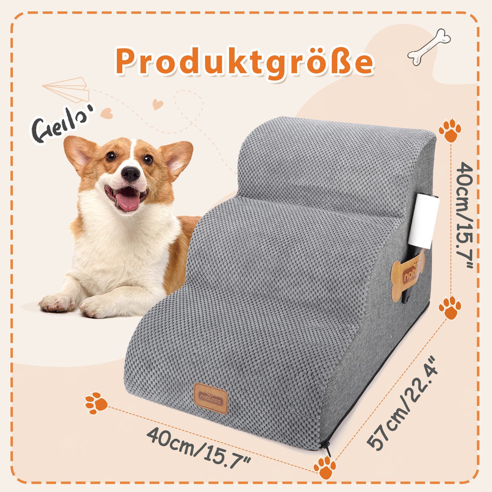 nobleza Hundematte Hundetreppe für Kleine Hunde günstig online kaufen