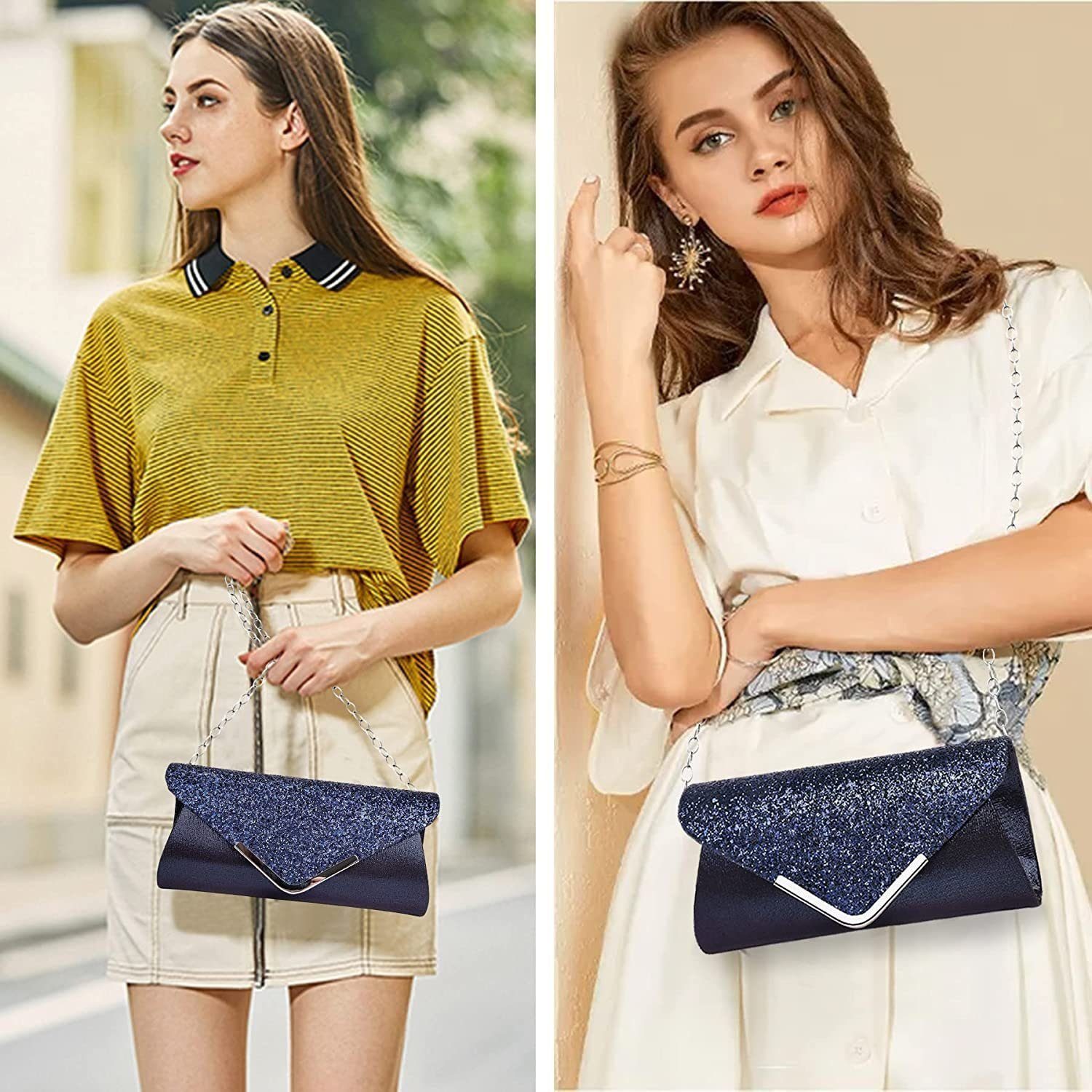 RWEUOQ Abendtasche Clutch Envelope Schulter-Umhängetasche mit günstig online kaufen