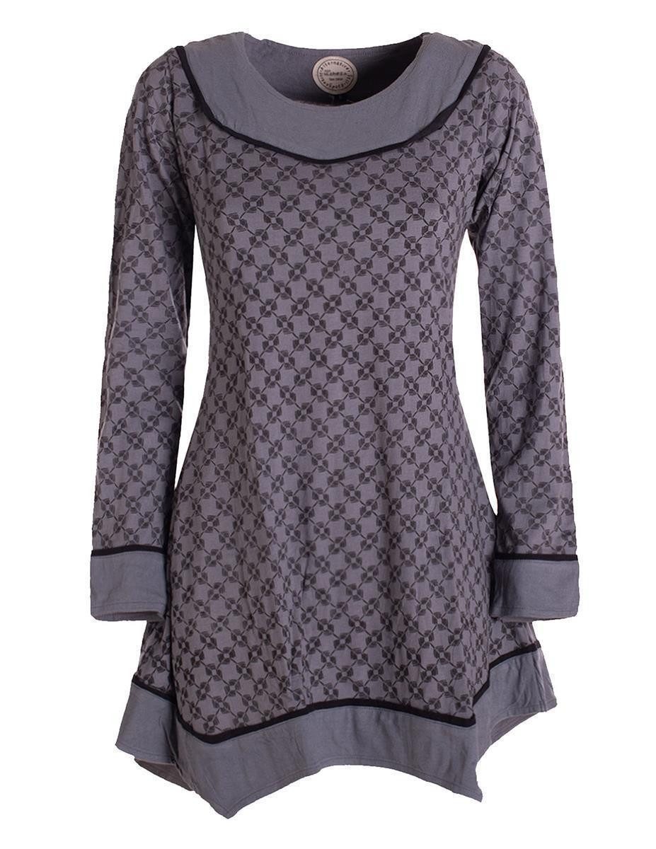 Vishes Tunikakleid Langarm Damen Tunika Shirt-Kleid günstig online kaufen