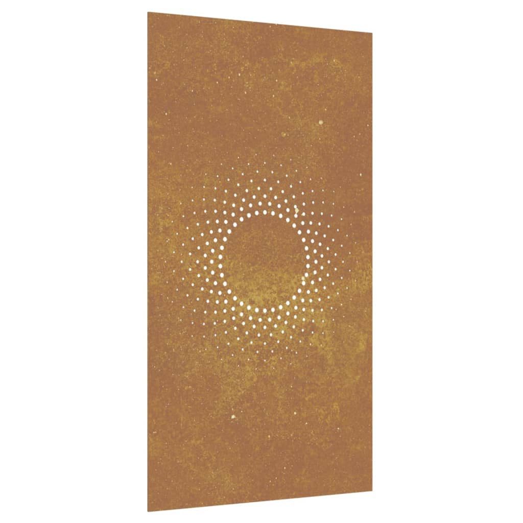 vidaXL Wandbild Garten-Wanddeko 105x55 cm Cortenstahl günstig online kaufen