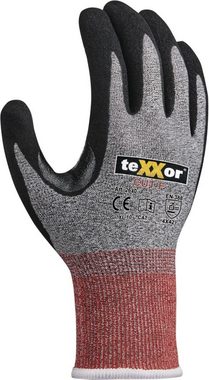 teXXor Arbeitshandschuh-Set Schnittschutz-Strickhandschuhe Cut F