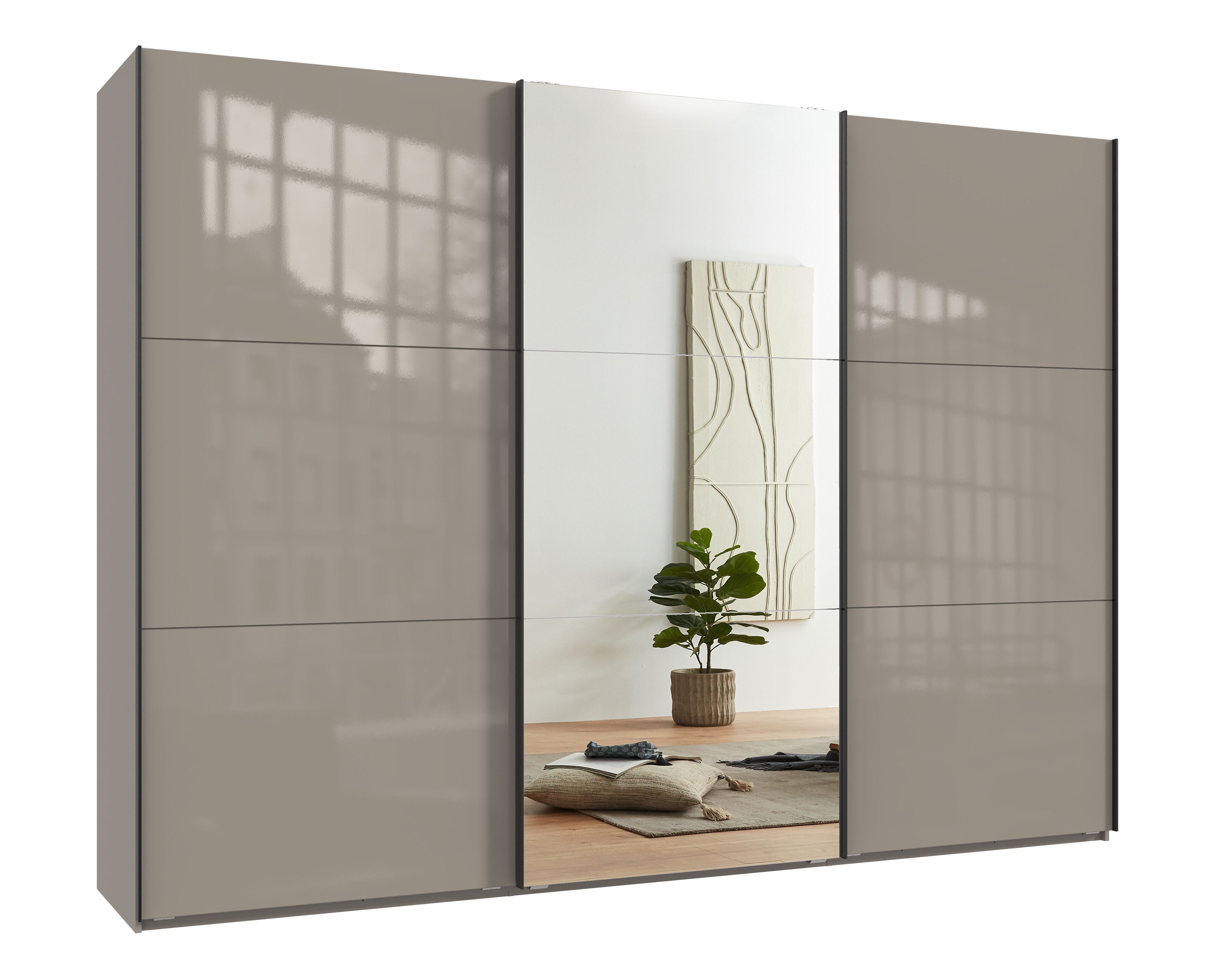 luma-home Schwebetürenschrank 22040 (3-türig, B300/H216/T65 cm günstig online kaufen