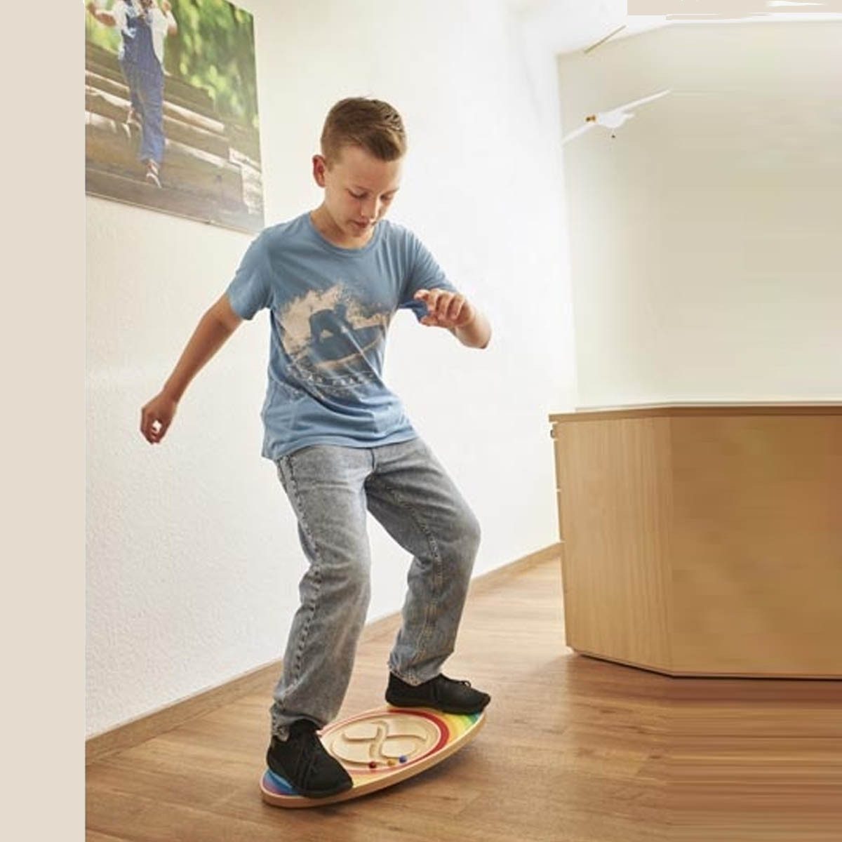 goki Motorikbrett Balance Board Labirinto, (packung, 1-tlg), Trainiert die Körperhaltung