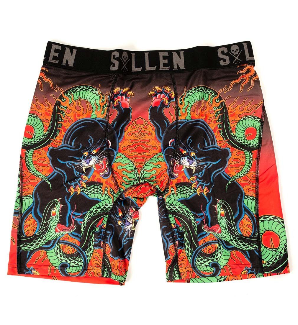 Sullen Clothing Boxer Christos Unterhose Boxers Tattoo Panther Schlange
