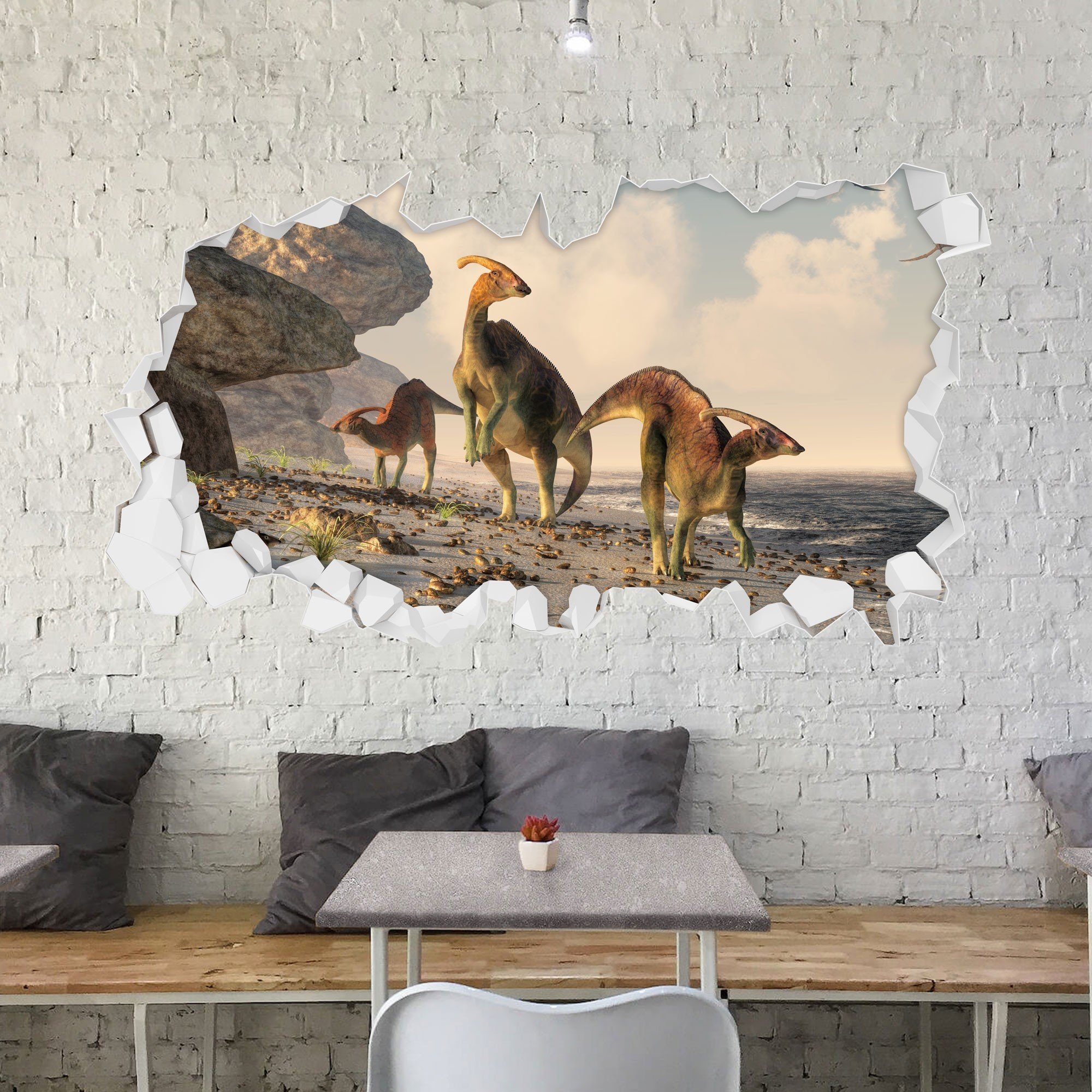GRAVURZEILE Wandtattoo im Dinosaurier & T-Rex Design - Kinderzimmer -