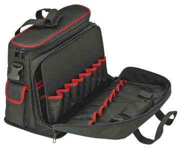 Knipex Werkzeugtasche 00 21 10 LE "Service", mit 5 Werkzeugtaschen, 3 Stifttaschen und verstellbarem Schultergurt