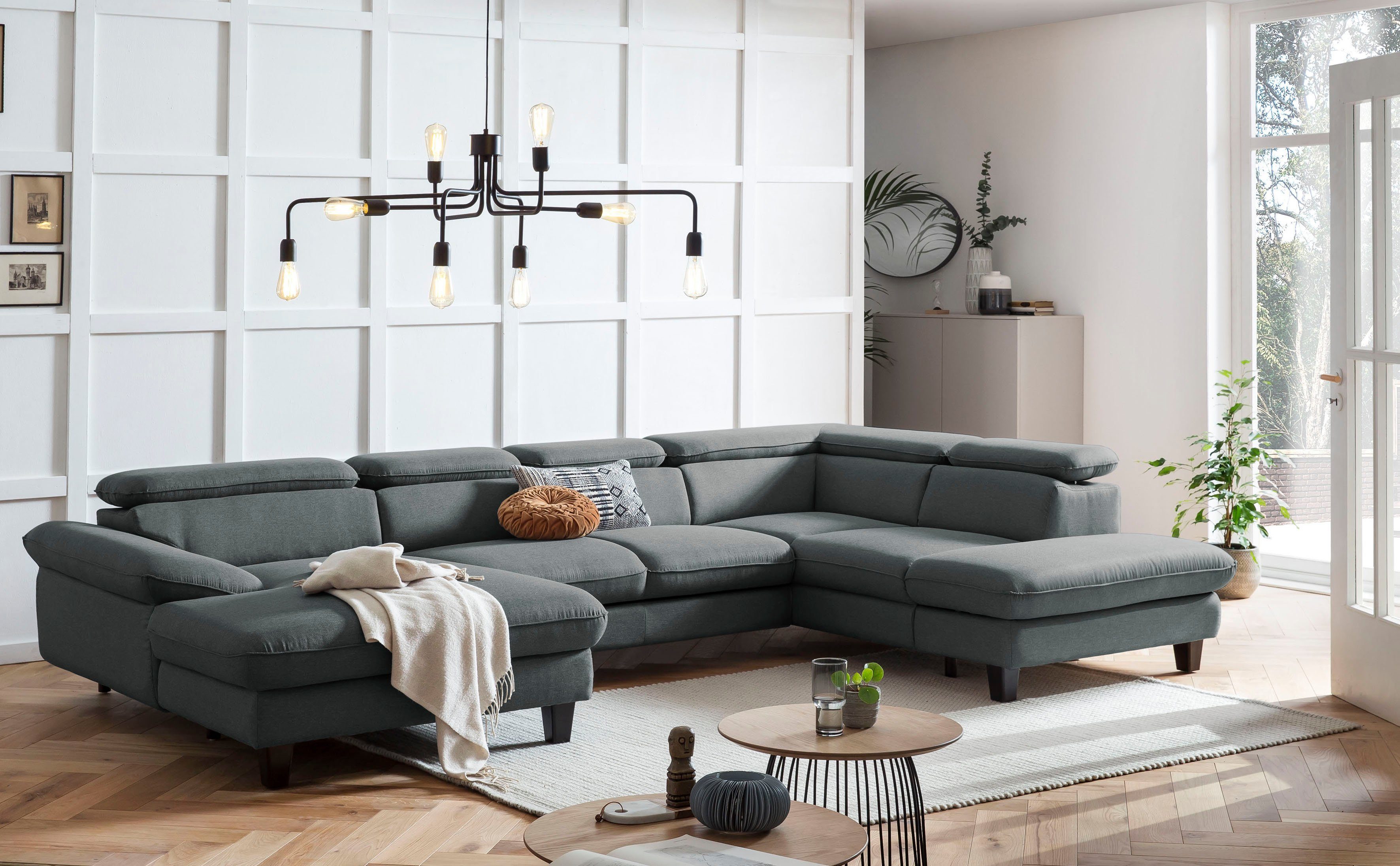 Home affaire Wohnlandschaft Pilot U-Form, mit günstig online kaufen