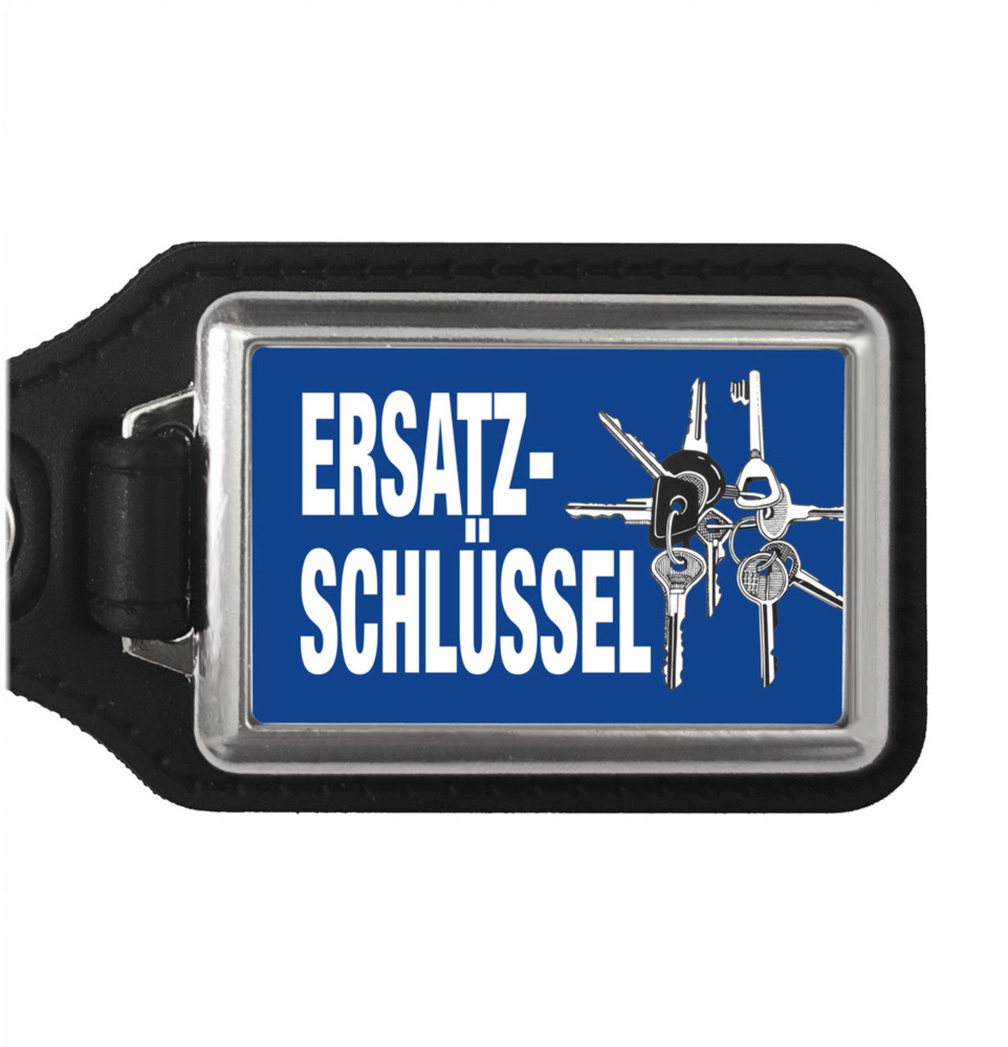 Schlüsselanhänger Ersatzschlüssel Schlüsselanhänger mit Kunstleder Anhänger Motiv in