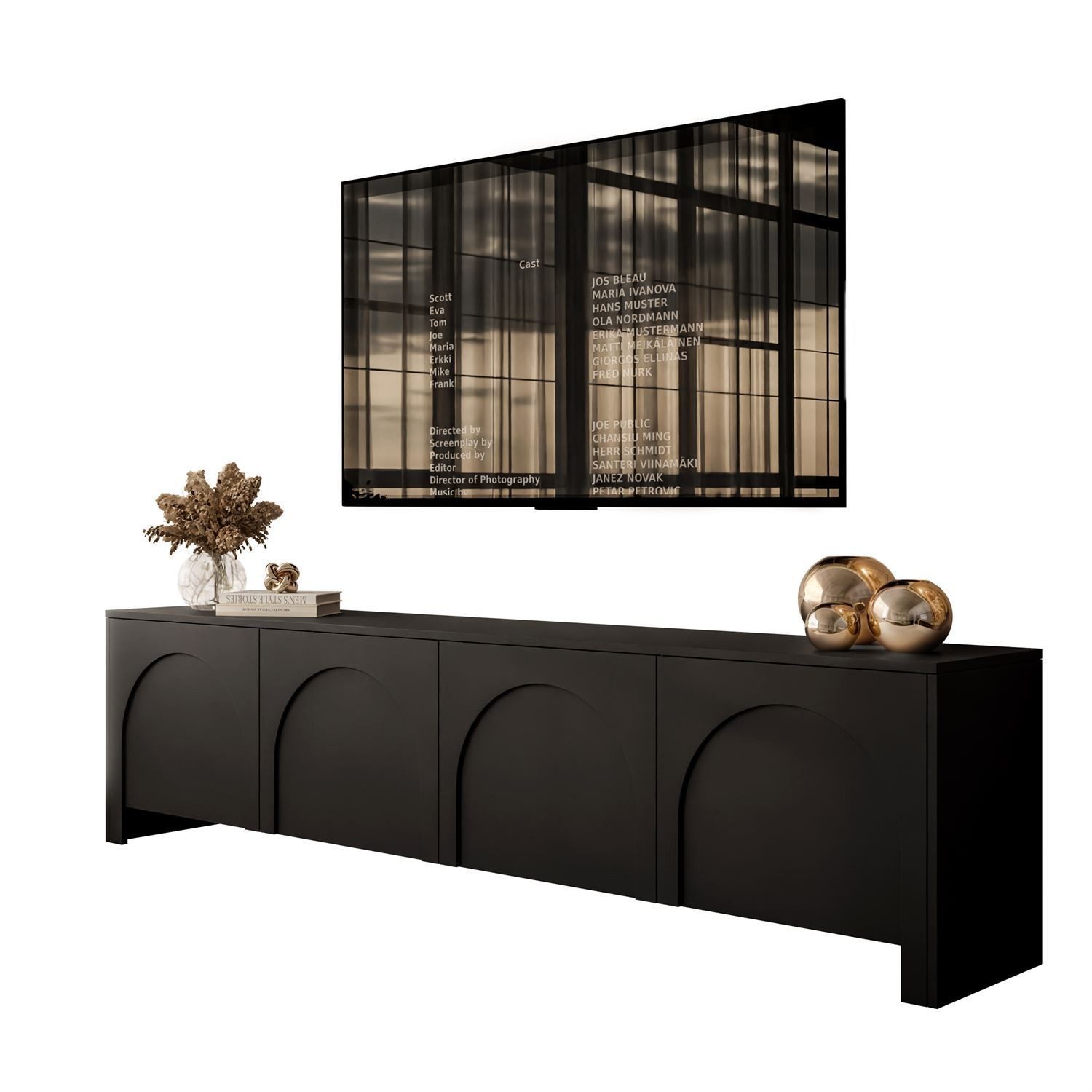 yourhouse24 Lowboard TV, RTV-Schrank mit 4 Türen ADRIANA günstig online kaufen