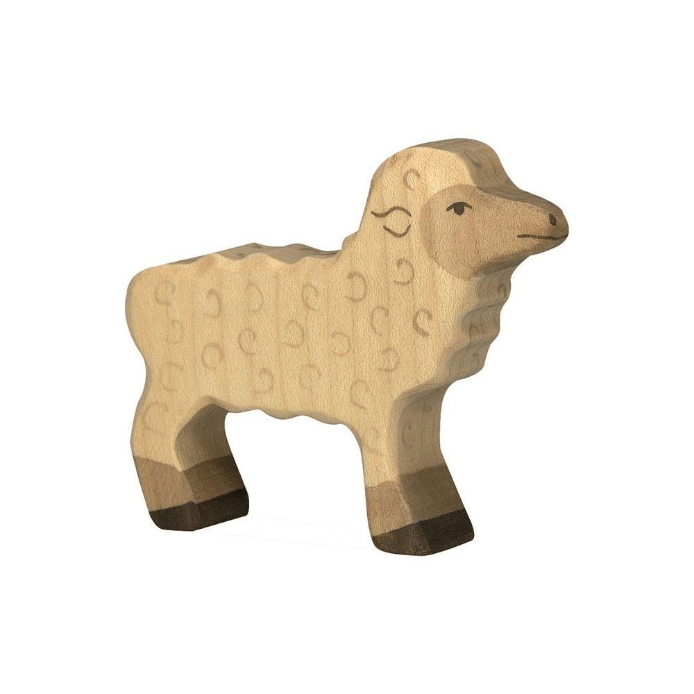 aus Holz HOLZTIGER Holztiger Lamm Tierfigur