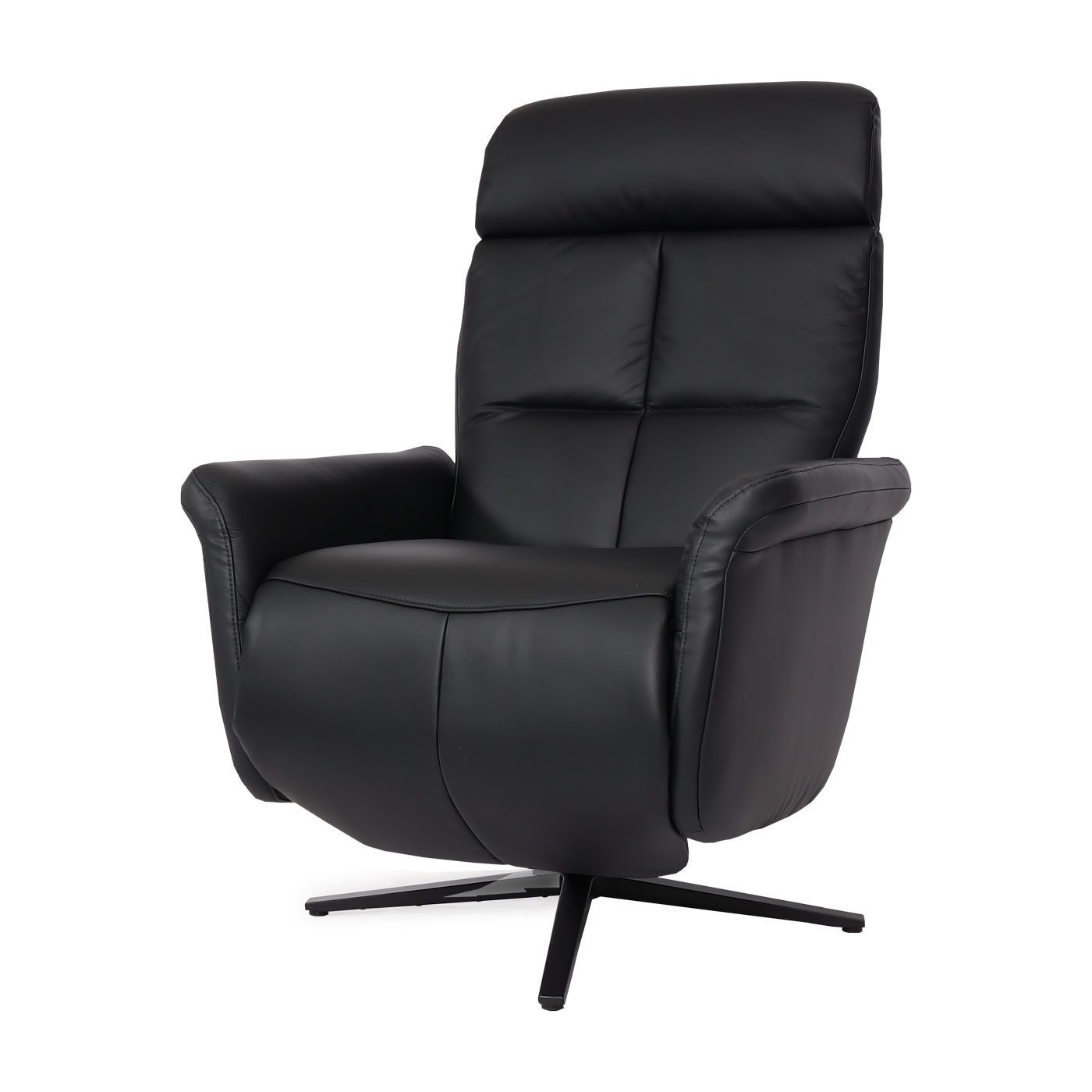 Breite Fußbodenschonern Relaxsessel breiten Armlehnen, | schwarz MCW Sitzfläche, MCW-L10, schwarz