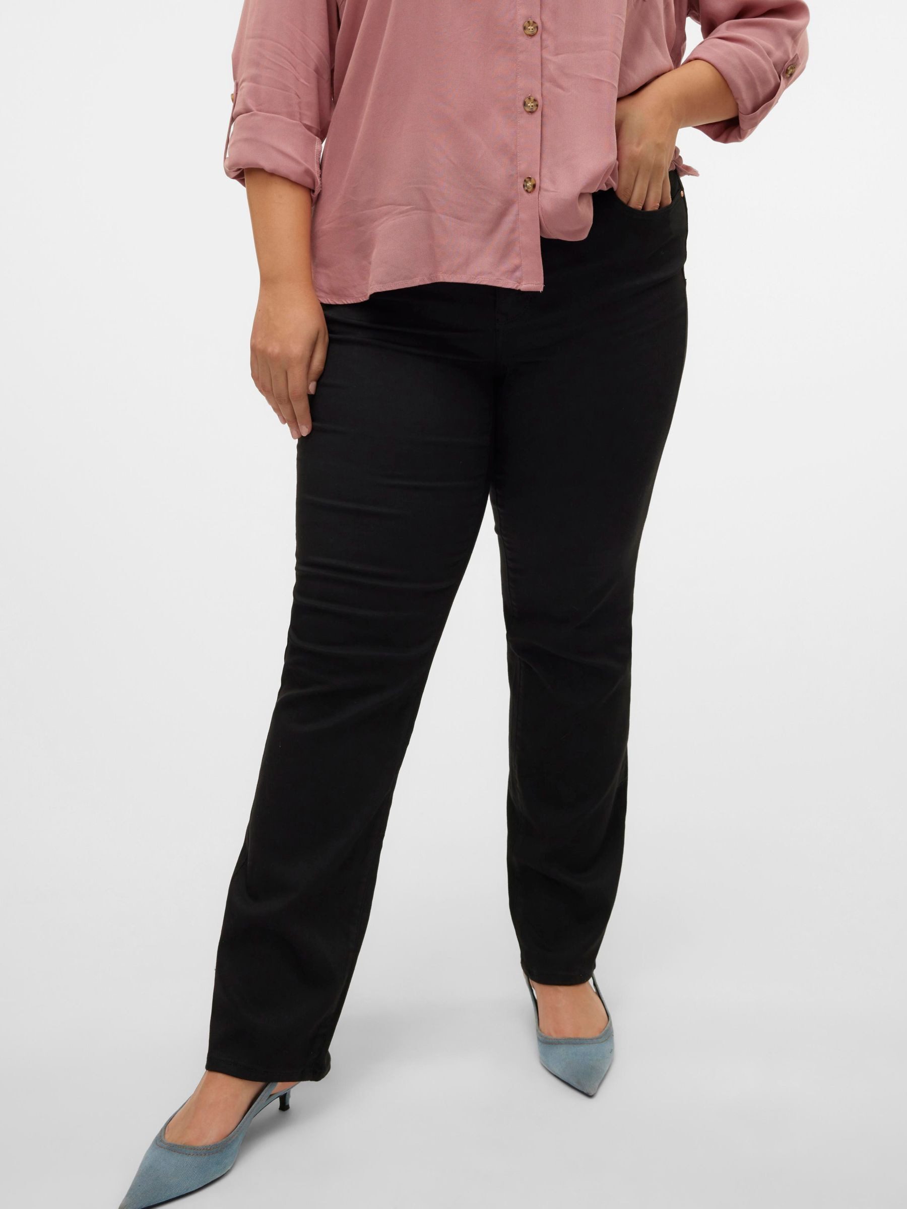 Vero Moda Curve Straight-Jeans VMCFLASH MR STRAIGHT J LI140 GA CUR NOOS günstig online kaufen