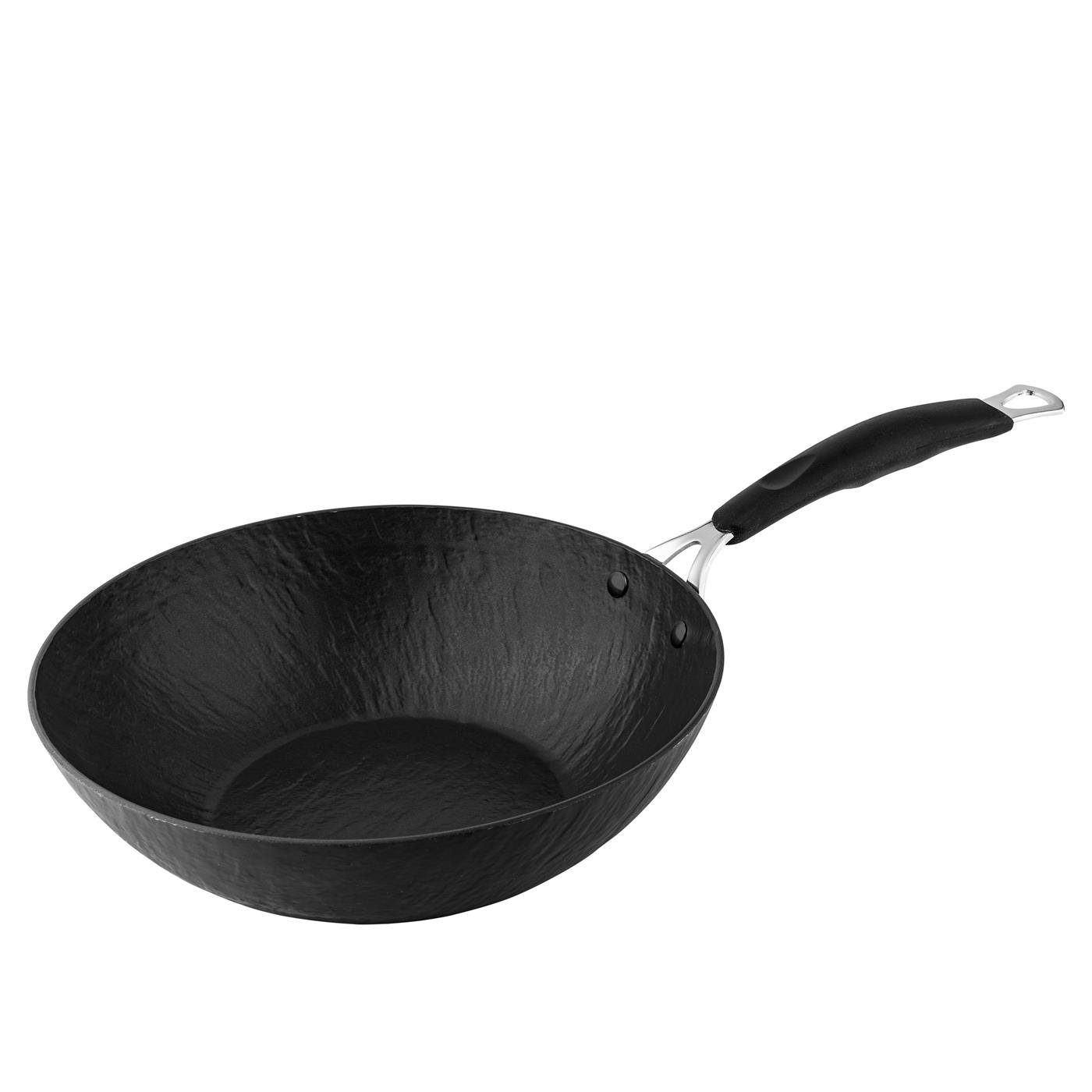 Florina Wok Wok-Pfanne, Wok im asiatischen Stil, Thai 28cm INDUKTION, Aluminiumguss (sehr hochwertig)