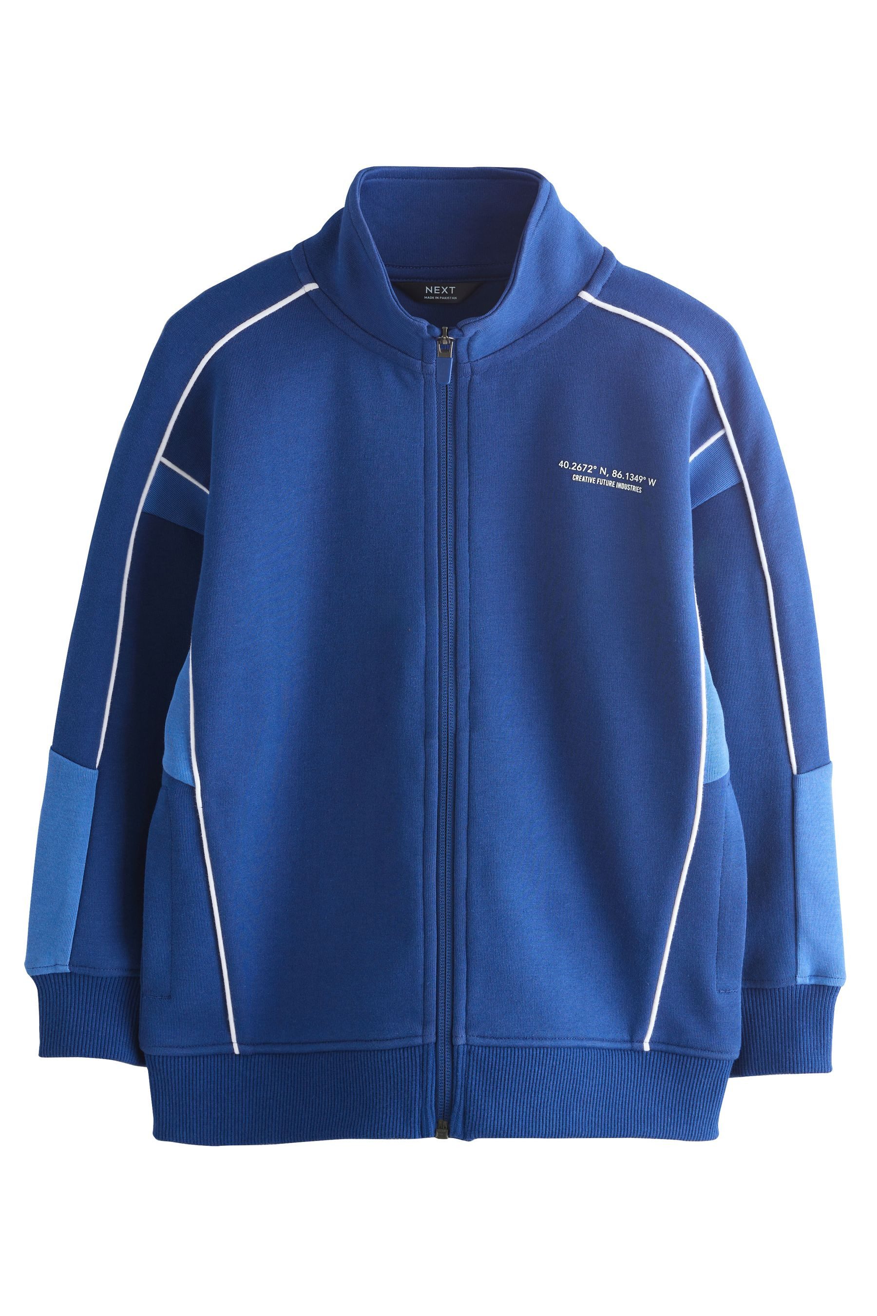 Trainingsjacke Sportliche Jacke mit durchgehendem Reißverschluss
