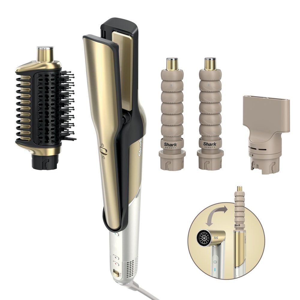 Shark Haartrockner Glam Multistyler für glattes und welliges Haar HD6041SEU