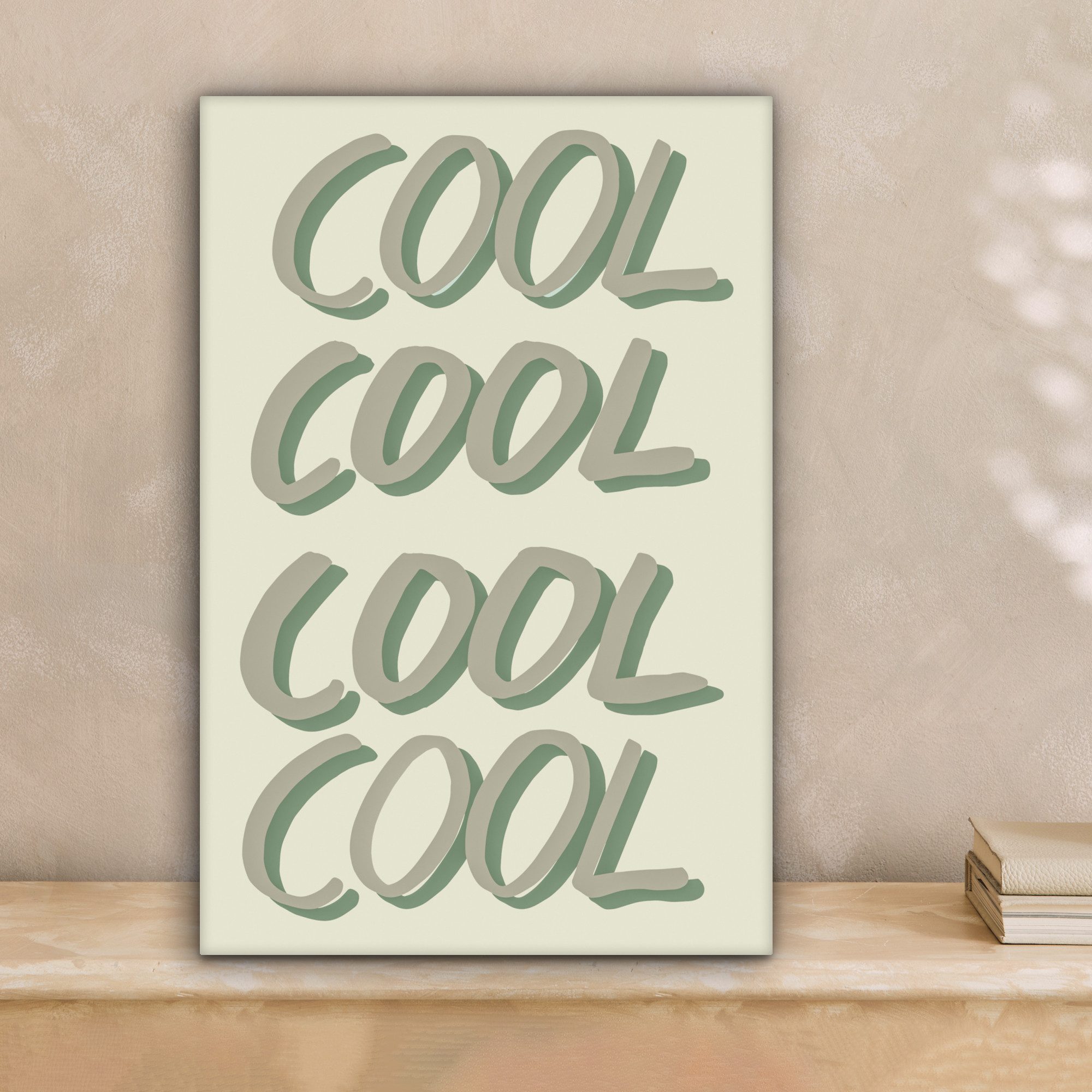 OneMillionCanvasses® Leinwandbild Cool - Text - günstig online kaufen