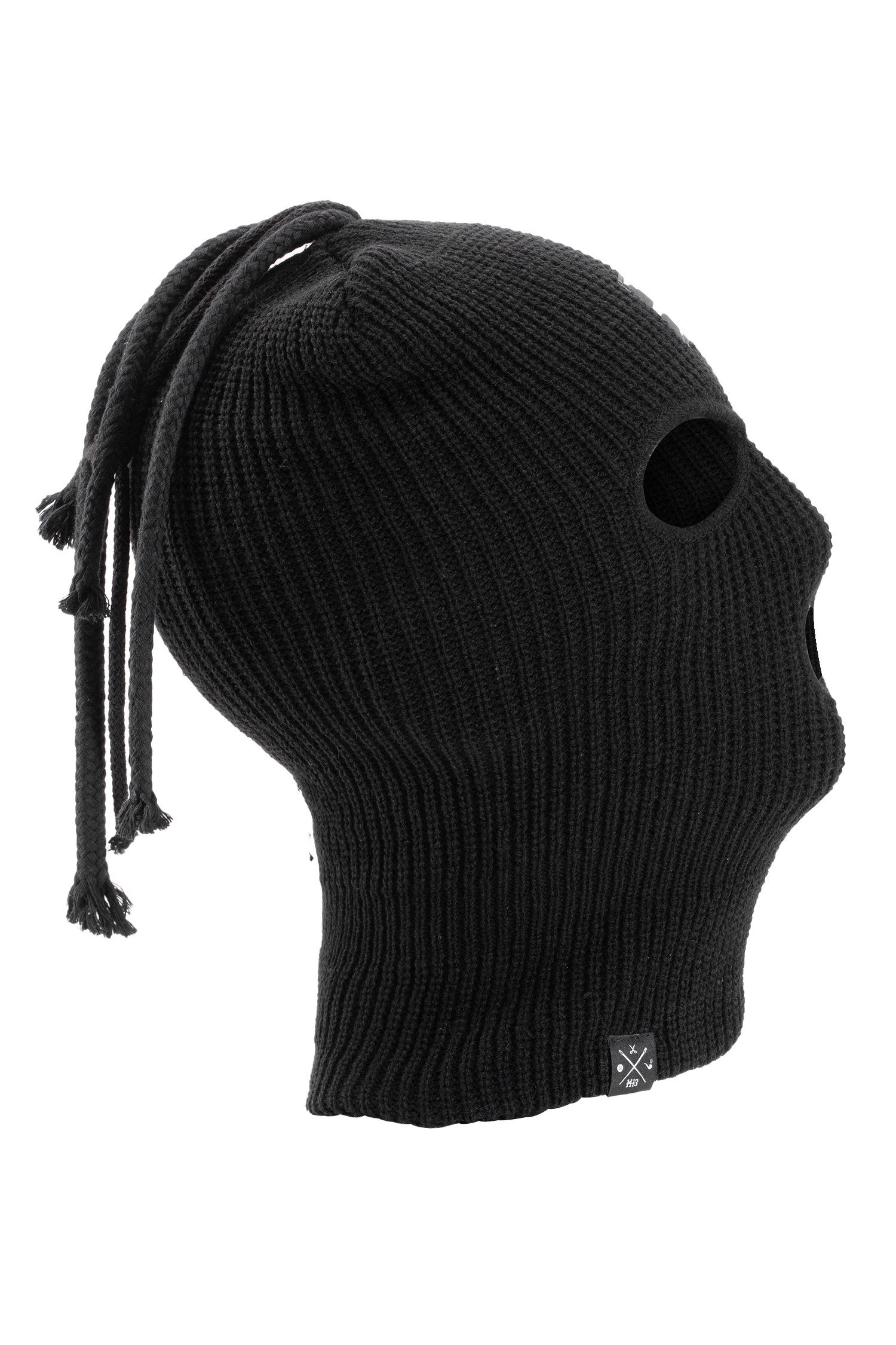 Manufaktur13 Sturmhaube Dread Balaclava - Sturmhaube, 3-Loch Skimaske mit Dreadlocks gestrickt – Bild 5 von 5