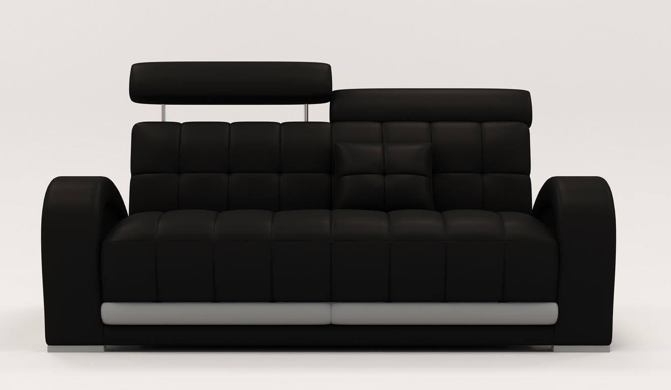 Made Sofa Sofa Schwarzer Sitzer Polster XXL Europe Couch in JVmoebel designer Big 3 Couch,