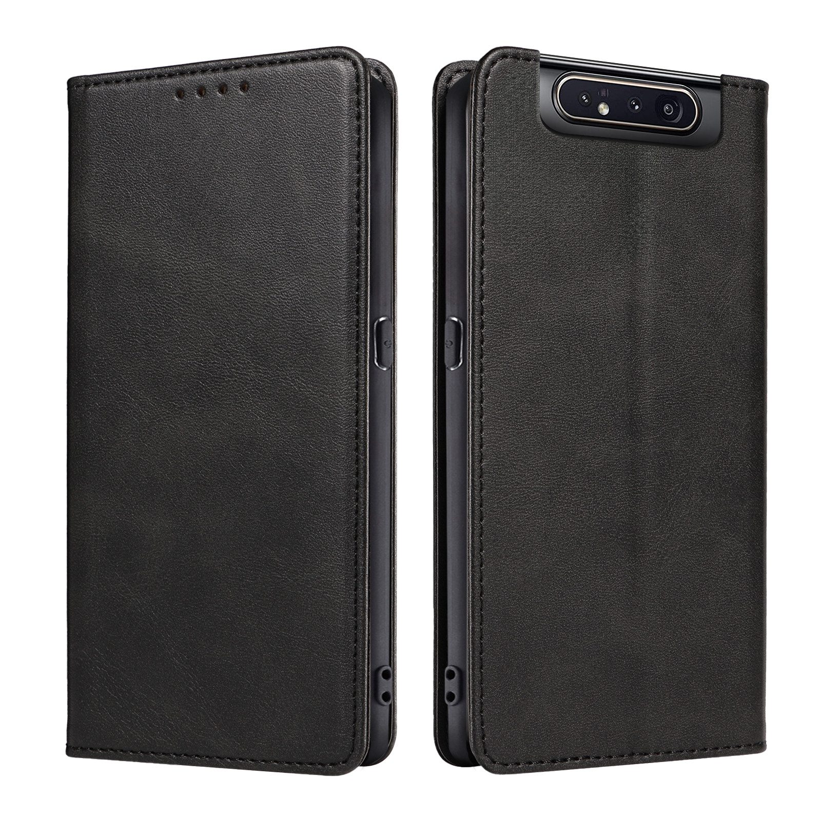 Tec-Expert Handyhülle Tasche Hülle für Samsung Galaxy A80 6.7 Zoll, 6.7", Cover Klapphülle Case mit Kartenfach Fliphülle aufstellbar