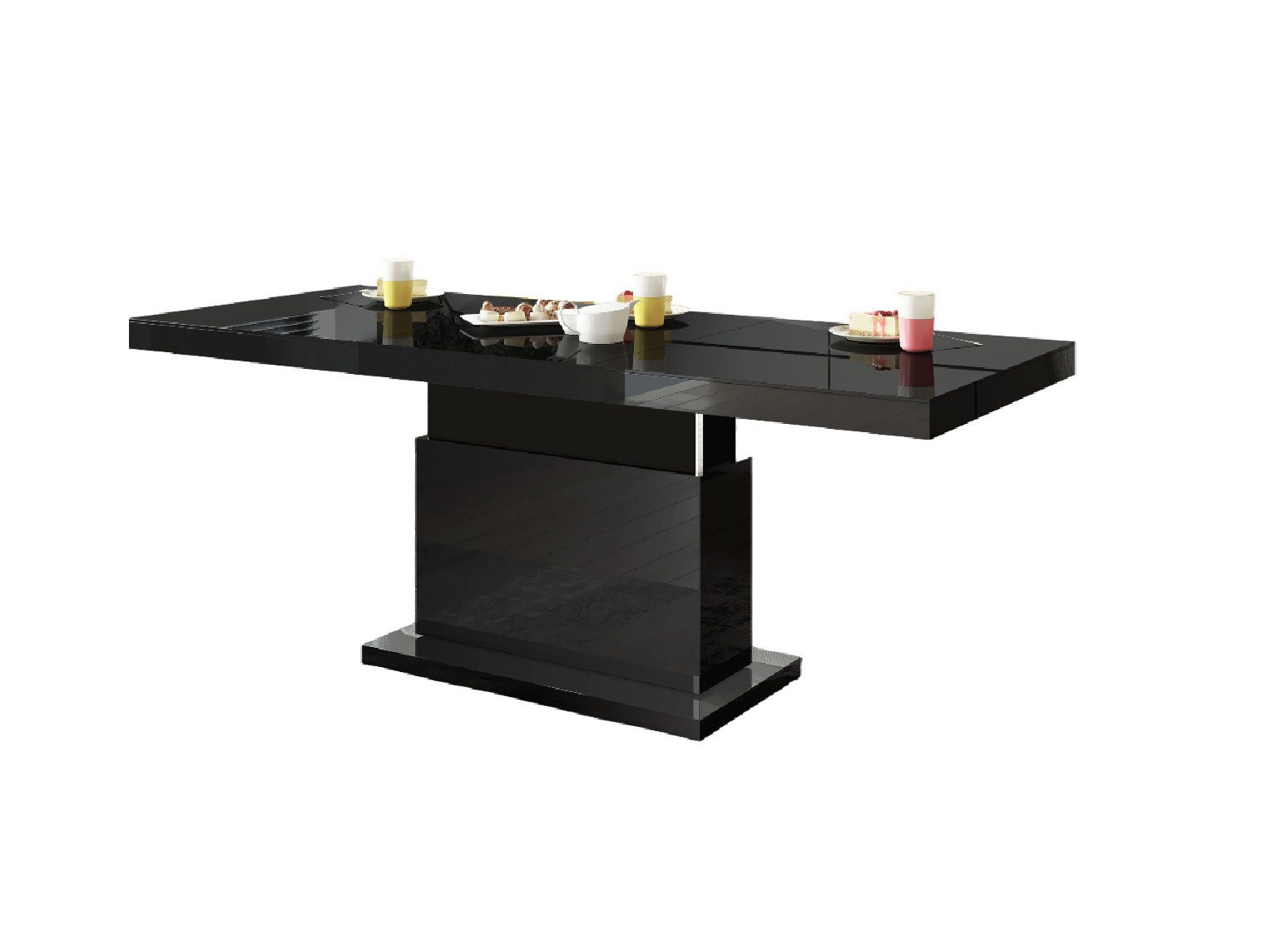 designimpex Couchtisch Matera Lux H-333 Schwarz günstig online kaufen