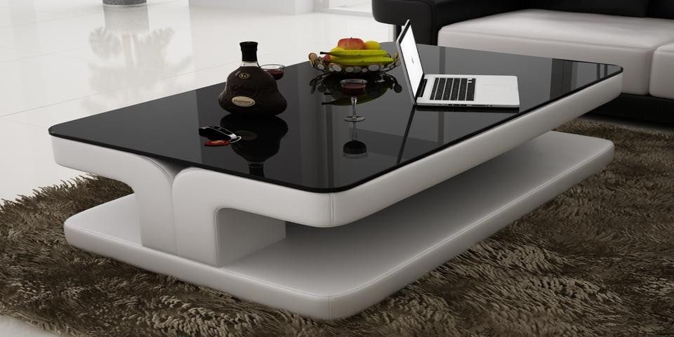 Xlmoebel Couchtisch Designer Beistelltisch SR4408 aus Glas mit elegantem Design (Couchtisch SR4408), Hergestellt in Europa