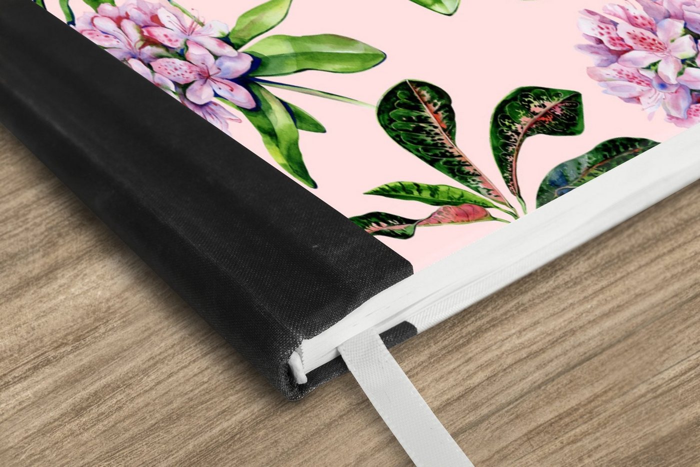Thumbnail - MuchoWow Notizbuch Blumen - Hortensie - Collage, Notebook, Notizblock a5, Tagebuch, Journal Liniert